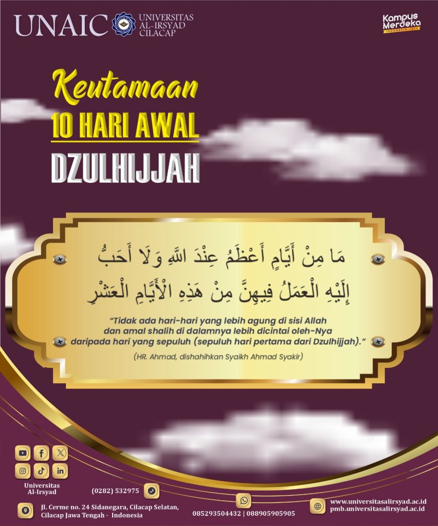 hadits tentang keutamaan 10 hari awal bulan dzulhijjah